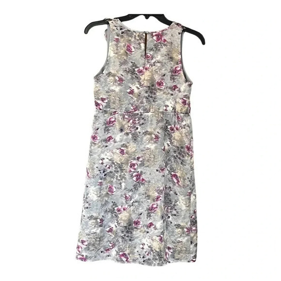 ANN TAYLOR LOFT PETITES‎ WATERCOLOR FLORAL SLEEVELESS DRESS SIZE 00P. - Picture 2 of 6